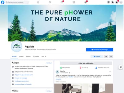 Gestion des réseaux sociaux pour AquaVia - Redes Sociales
