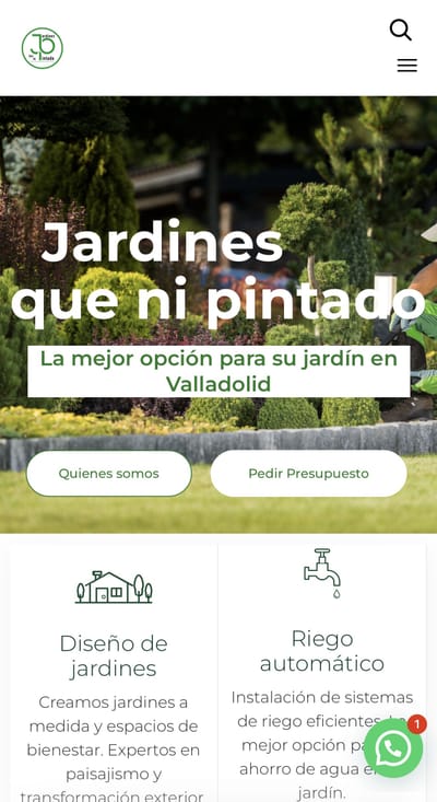 jardinesquenipintado.es - Creación de Sitios Web
