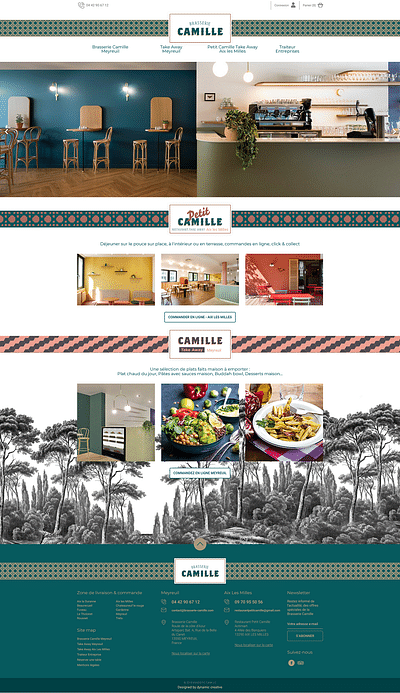 Brasserie Camille - Site Internet