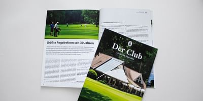 Jahresmagazin "Der Club" des Golf-Club Pfalz Ne... - Branding y posicionamiento de marca