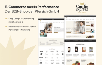 B2B-Shop der Pfersich GmbH - Website Creation