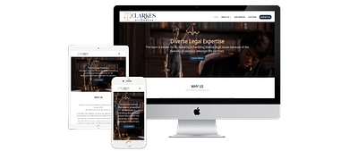 Clarkes Attorneys Website Design - Webseitengestaltung