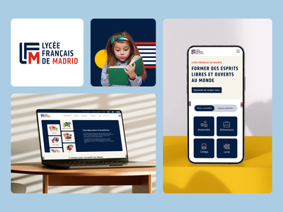 Site institutionnel du Lycée Français de Madrid - Website Creation