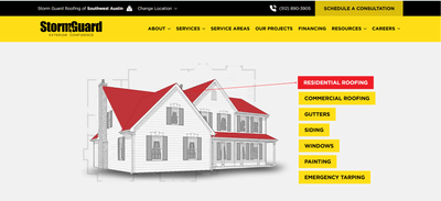 StormGuard Website Redesign - Social Media