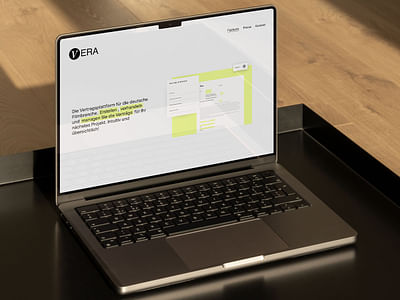 Webdesign für eine Vertragsplattform - Création de site internet