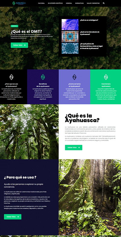 ayahuasca.info - Webseitengestaltung