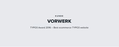 TYPO3 Award 2016 – Best ecommerce TYPO3 website - E-Commerce