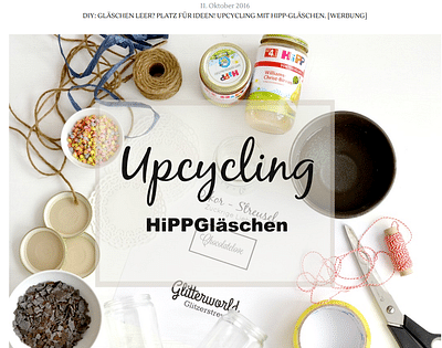 Influencer #upcycling Aktion mit HiPP (Agentur ...