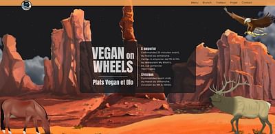 Site web vitrine Vegan on Wheels  (html5,css3...) - Website Creatie