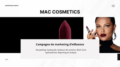 MAC COSMETICS X MAISON BOLD AGENCY - Marketing de Influencers