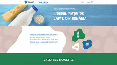Corporate Website for Dairy Company - Website Creation