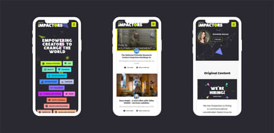 We Are Impactors - Création de site internet