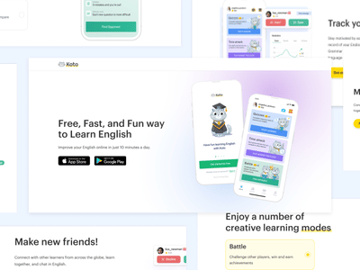 English Learning Website | KotoEnglish - Website Creation
