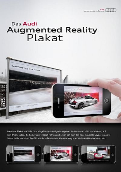 AUDI AUGMENTED REALITY POSTER - Werbung