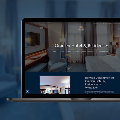Hotel Oranien: Website Relaunch mit Fokus auf User Experience - Webseitengestaltung