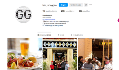BAR TOBOGGAN - Estrategia de contenidos