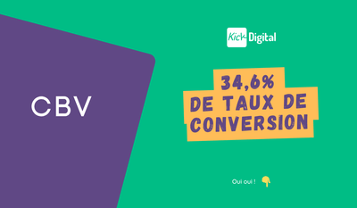 34,6% de taux de conversion -  CBV - Publicidad Online