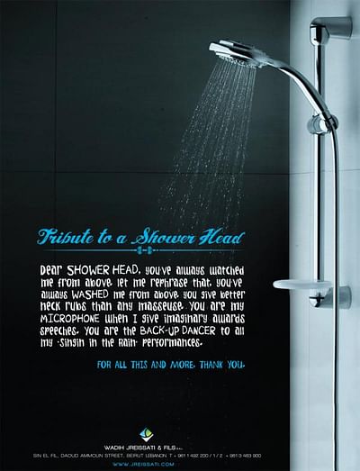 Shower head - Advertising