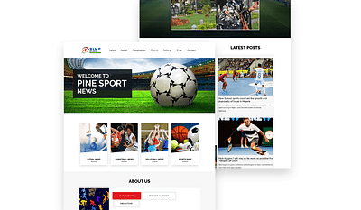 Website design for a sports agency - Usabilidad (UX/UI)