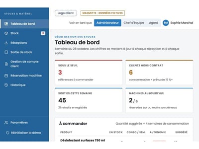 Gestion des stocks et du matériel – Logiciel sur mesure - Développement de Logiciel