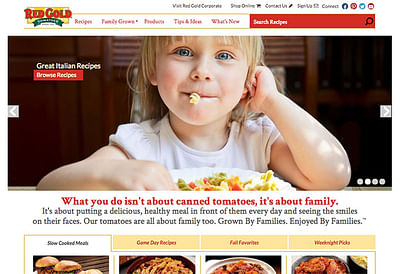 Red Gold Tomatoes Website - Advertising