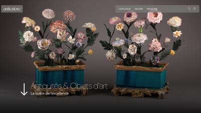 Anticstore — architecture catalogue et recherche UX pour antiquités - Création de site internet