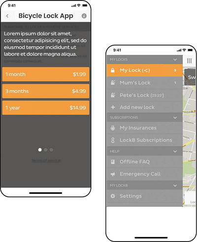 Bicycle Lock App - Software Development