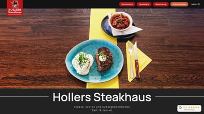 Website + Ads = Volle Tische - Webseitengestaltung