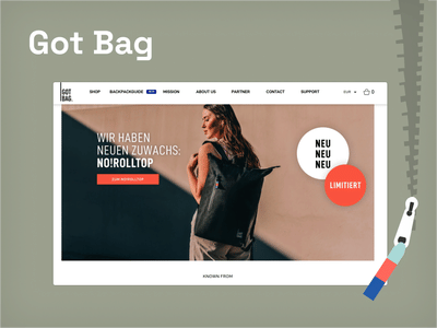 GotBag - online shop development - Webanwendung