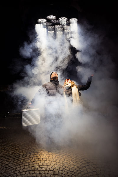 PR-Stunt: Staples Lichtdusche - Öffentlichkeitsarbeit (PR)