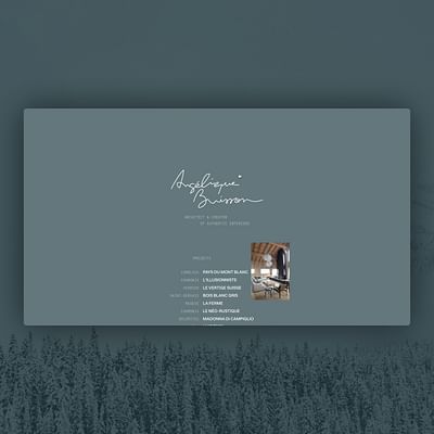 Portfolio web pour Angélique Buisson - Webseitengestaltung