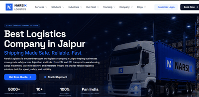 Narsik Logistics Website Development - Website Creatie