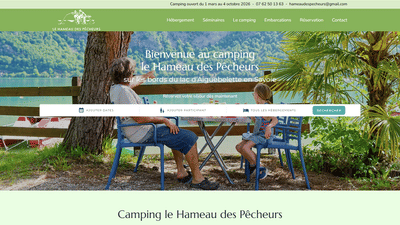 Création du site Web du camping le Hameau des Pêcheurs - Création de site internet