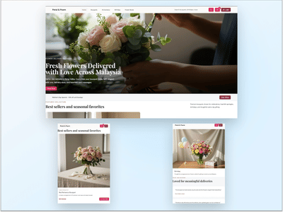 Custom AI-Native E-Commerce Web Development for Flower Shop - Webseitengestaltung