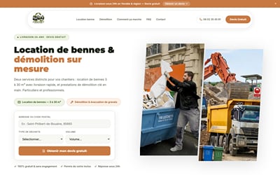 Ets Fouchet Recyclage : site 21 pages, visibilité Google ×3,4 - Référencement naturel