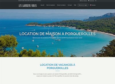 Création de site immobilier Les Lauriers Roses - Grafikdesign