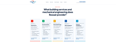 Rossair: website rebuild that turned 0 enquiries into 40+ - SEO