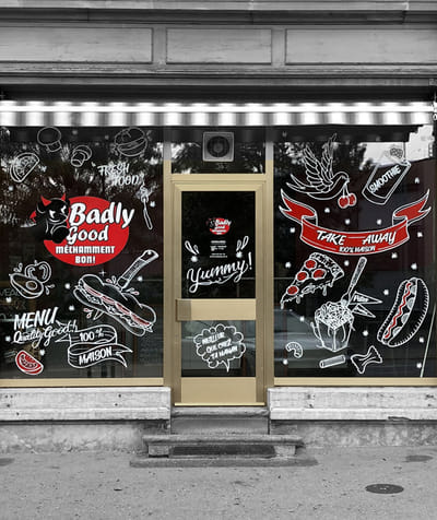 Décoration vitrine - Design & graphisme