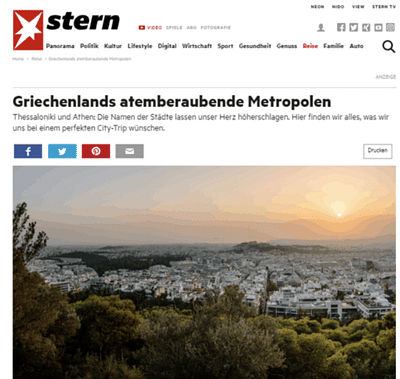 Kampagnen-Unterstützung Aegean - Öffentlichkeitsarbeit (PR)