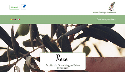 Tienda Online ROCE Oliva Virgen Extra Premium - Creación de Sitios Web