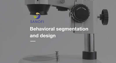 SANOFI - Behavioral segmentation & design - Ergonomie (UX / UI)
