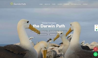 Diseño web The Darwin Path - Website Creatie