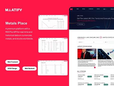 Metals Place – Live Market Data & Insights - Web Application