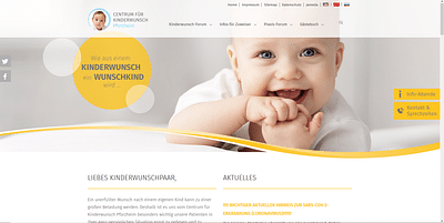 Webrelaunch für Kinderwunsch Pforzheim - Webseitengestaltung