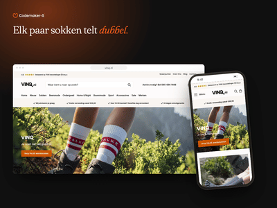 VINQ - Shopify / UX UI / Web Applicatie - Branding & Positionering