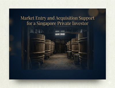 Market entry and acquisition support for a SIN sake investment project - Unternehmenskommunikation