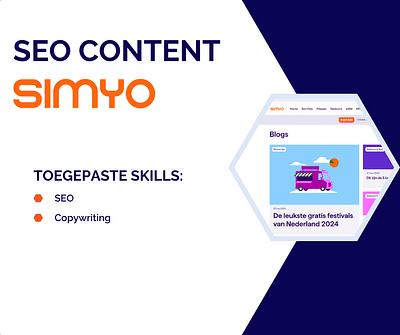 Vindbaarheid en conversiegroei Simyo - Marketing