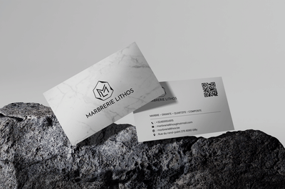Marbrerie Lithos - Logo & cartes de visites - Image de marque & branding