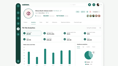 Catchers Influencer Platform - Ergonomy (UX/UI)