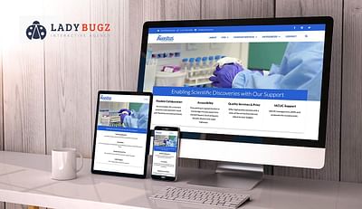 Biotech CRO Company Website Design - Webseitengestaltung